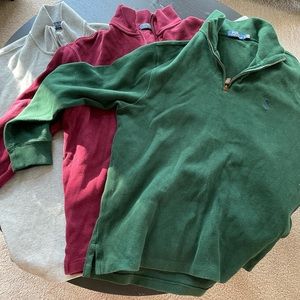 🚨 3 Polo men’s 3/4 zip sweaters